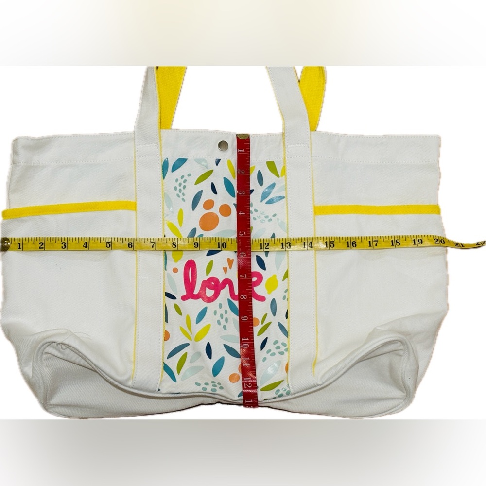 Colorful Love Print Tote Bag - Picture 4 of 7